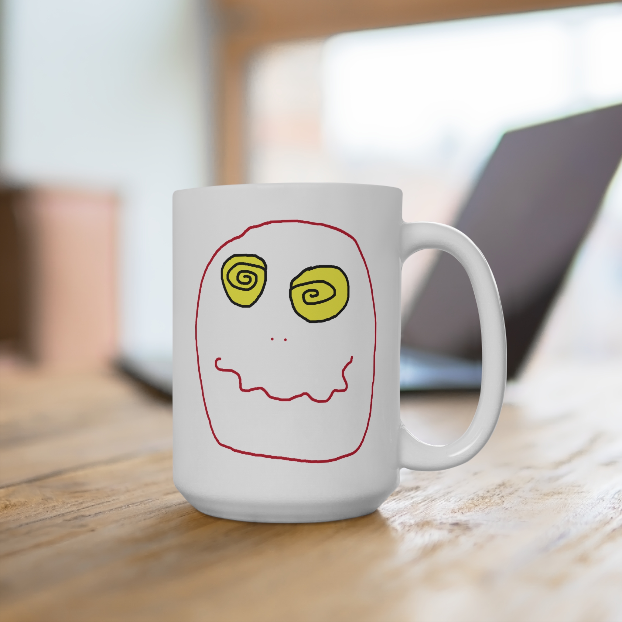 Funny 15oz Coffee Mug — "I'm Not Crazy. I'm just High on Caffeine" - Image 2