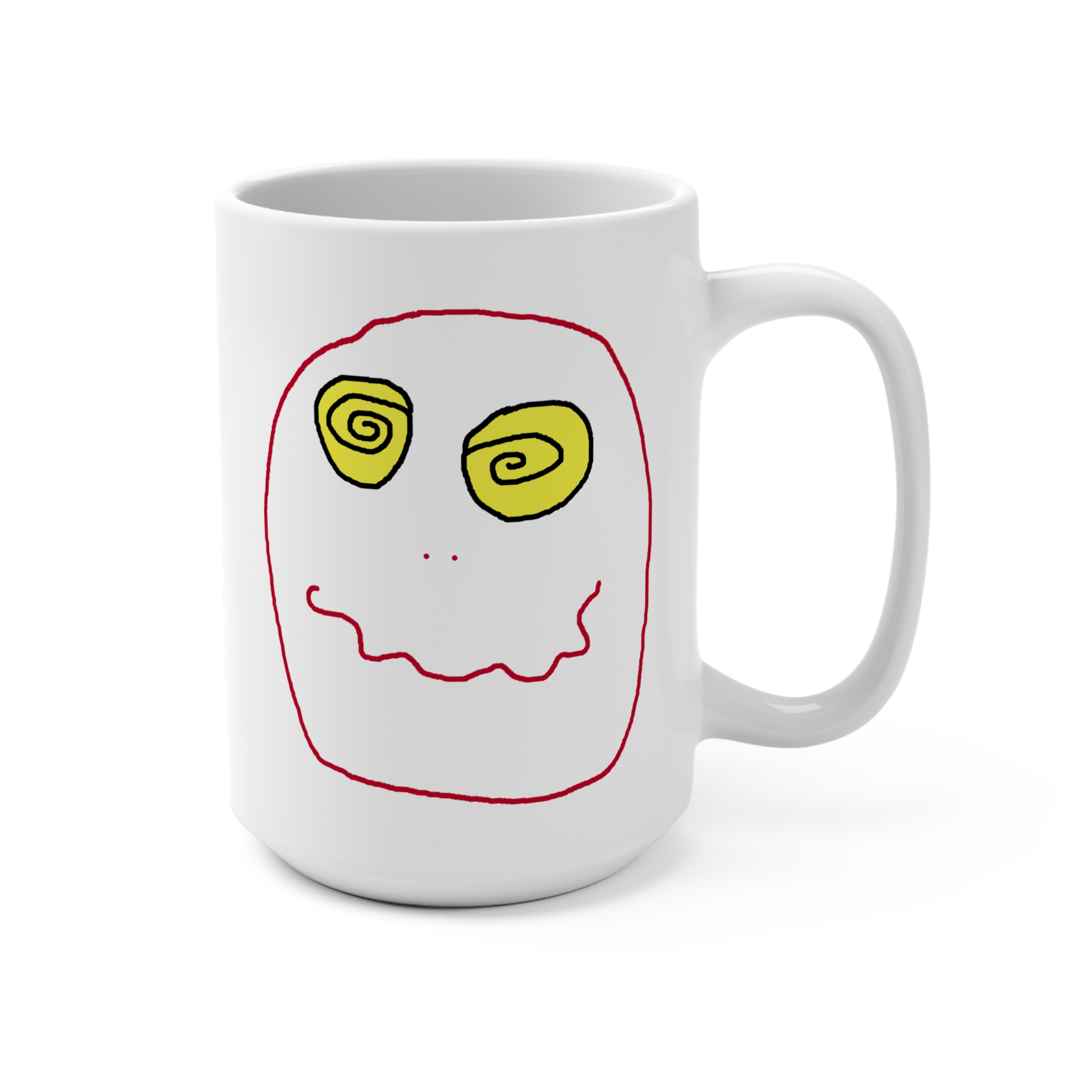 Funny 15oz Coffee Mug — "I'm Not Crazy. I'm just High on Caffeine" - Image 3